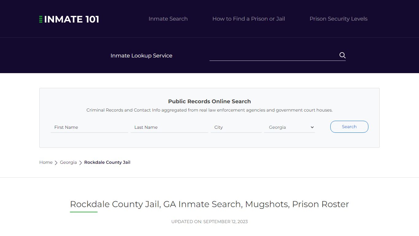 Rockdale County Jail, GA Inmate Search, Mugshots, Prison Roster